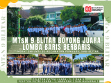 MTsN 9 Blitar Raih Prestasi Gemilang, Borong Juara Lomba Baris Berbaris Tingkat Kecamatan
