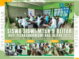 Seleksi Lanjutan OMI, Siswa MTsN 9 Blitar Berlaga di Tingkat Kabupaten