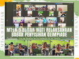 Bersaing Daring, Siswa MTsN 9 Blitar Ikuti Babak Penyisihan Olimpiade Milad MANESA ke-56