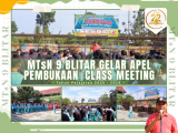 Akhir Semester Penuh Semangat, MTsN 9 Blitar Gelar Apel Pembukaan Class Meeting