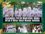 Semangat Fitri di Madrasah: Siswa MTsN 9 Blitar Awali Masuk Sekolah dengan Halal bi Halal dan Aksi Bersih Kelas