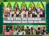 MTsN 9 Blitar Tebar Kebahagiaan Melalui Santunan Anak Yatim Piatu dan Dhuafa