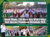 Resmi Dibuka, 226 Murid Baru MTsN 9 Blitar Ikuti Upacara Pembukaan Matamuda 2026