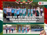 Seleksi Ketat, MTsN 9 Blitar Jaring Pasukan Terbaik untuk Lomba Baris-Berbaris Tingkat Kecamatan Ponggok