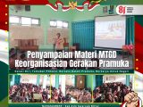 Bekali Wawasan Kepemimpinan, Kak Atik dari Kwarcab Blitar Sampaikan Materi Keorganisasian di MTGD MTsN 9 Blitar