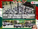 Seleksi Pengurus OSIM MTsN 9 Blitar Masa Bhakti Baru Digelar, Diikuti 65 Kandidat Melalui Tes CAT dan Wawancara