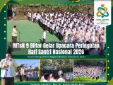 Khidmat dan Penuh Makna, MTsN 9 Blitar Gelar Upacara Peringatan Hari Santri Nasional 2026